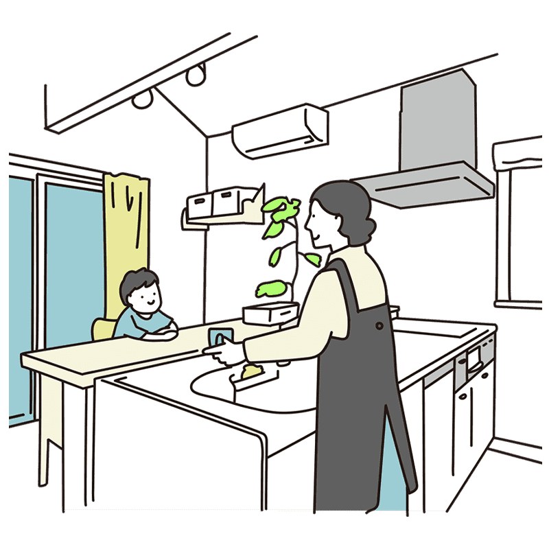 キッチンをリフォームイメージ